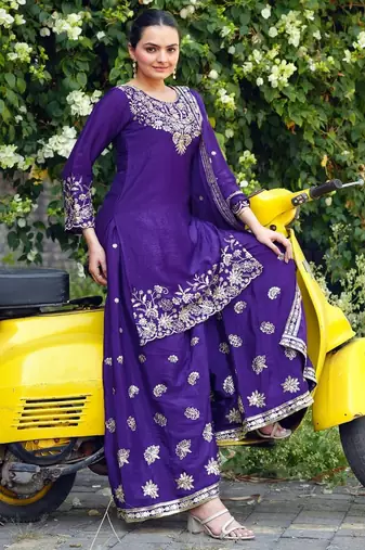 Designer sharara suit for wedding