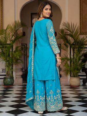Designer ready to wear salwar suit dupatta for women 3