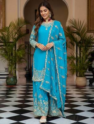 Designer ready to wear salwar suit dupatta for women 4