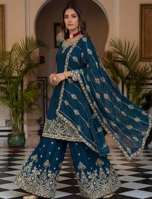Designer ready to wear salwar suit dupatta for women 2