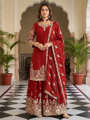 Designer ready to wear salwar suit dupatta for women 1