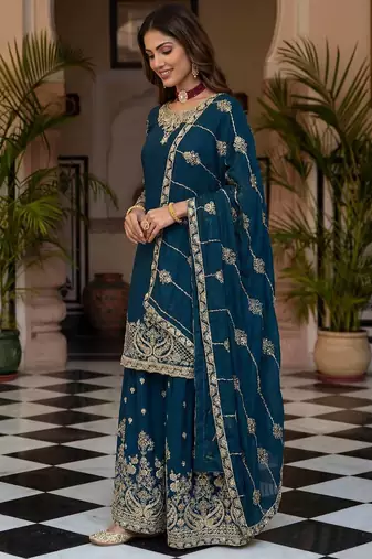 Designer ready to wear salwar suit dupatta for women