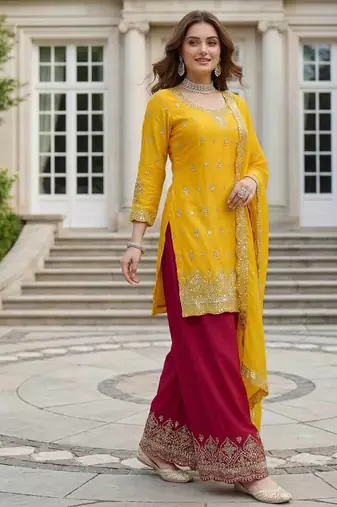Designer ready to wear salwar suit dupatta for women