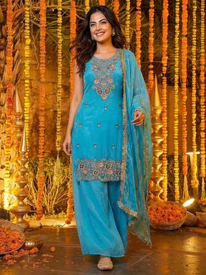 Designer ready to wear salwar suit dupatta for women 2