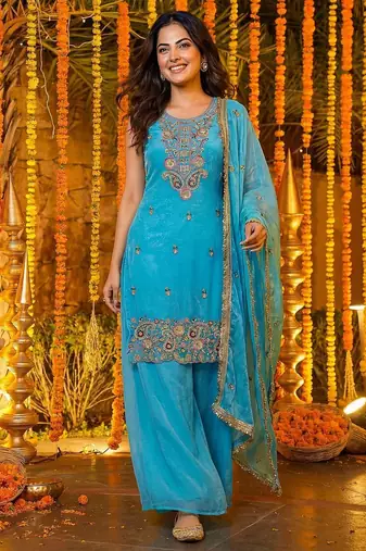 Designer ready to wear salwar suit dupatta for women