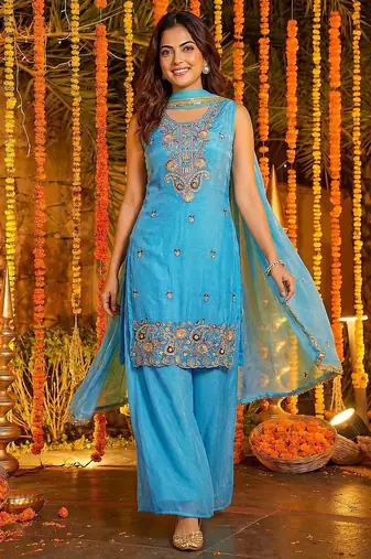 Designer ready to wear salwar suit dupatta for women
