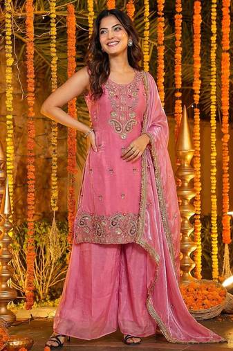 Designer ready to wear salwar suit dupatta for women
