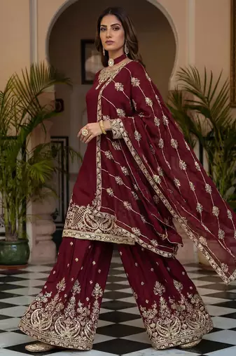 Designer ready to wear salwar suit dupatta for women