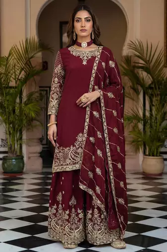 Designer ready to wear salwar suit dupatta for women