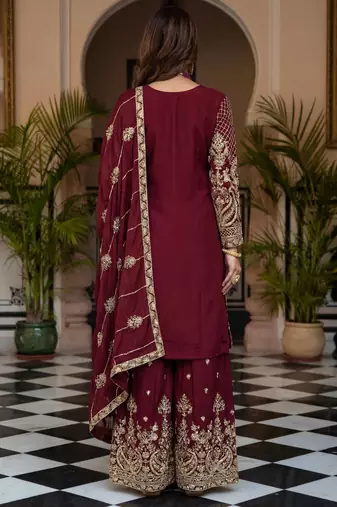 Designer ready to wear salwar suit dupatta for women