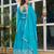 American silk gown with dupatta