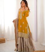 Designer ready to wear sharara suit dupatta for women