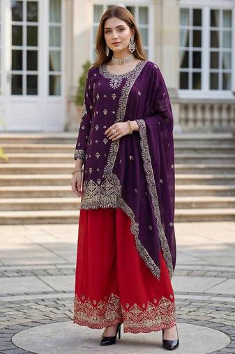 Designer ready to wear salwar suit dupatta for women
