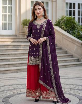 Designer ready to wear salwar suit dupatta for women 2