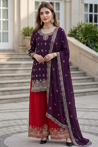 Designer ready to wear salwar suit dupatta for women