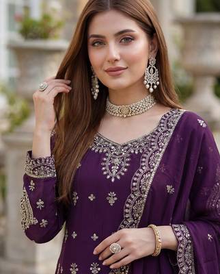 Designer ready to wear salwar suit dupatta for women 4