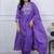 Lavender Color Beautiful Cotton Fabric Kurti Set