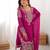 Pink Faux Georgette Embroidery Sharara Set