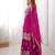 Pink Faux Georgette Embroidery Sharara Set