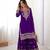 Purple Faux Georgette Embroidery Sharara Set