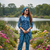 deep teal blue silk co-ord set for travel & day out