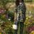dark green floral printed silk co-ord set