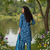 deep teal blue silk co-ord set for travel & day out