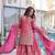 pink designer ready-made top-sharara-dupatta