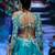 Blue Embroidered Silk Lehenga Set