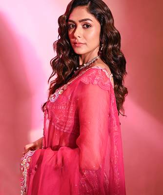 Pink Embroidered Silk Lehenga Set 3