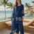 navy crepe suit with sequin embroidery work