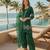 green crepe suit with sequin embroidery work