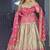 Beige & Pink Ombre Embroidered Lehenga Choli Set for Bridal and Festive Occasions
