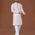 White lucknowi silk straight kurta