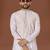 White lucknowi silk straight kurta