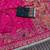 Rani Pink Color Zari Weaving Embroidery Lace Pashmina Silk Blend  Saree 