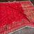 Red Color Zari Weaving Embroidery Lace Pashmina Silk Blend  Saree 