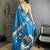 blue soft silk blend mofits zari weaving banarasi saree with unique border