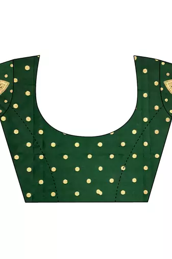 bottle green soft silk blend mofits zari weaving banarasi saree with unique border