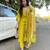 Lemon embroidered chanderi trendy salwar kameez