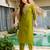 Viscose mehendi green embroidered designer salwar kameez