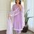 Rayon readymade salwar suit in lavender with embroidered work for ceremonial