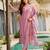 Embroidered pink viscose party readymade salwar kameez