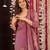 Salwar kameez printed chanderi silk in onion pink
