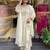 Art silk readymade salwar suit with embroidered work for ceremonial in off white
