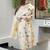 Women cream floral print embroidered a-line chanderi viscose kurta set with dupatta