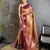 wine soft silk blend intricate rose gold zari weaving dharmavaram saree