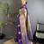 purple soft silk blend intricate rose gold zari weaving dharmavaram saree
