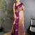 wine soft silk blend intricate rose gold zari weaving dharmavaram saree