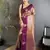 wine soft silk blend intricate rose gold zari weaving dharmavaram saree